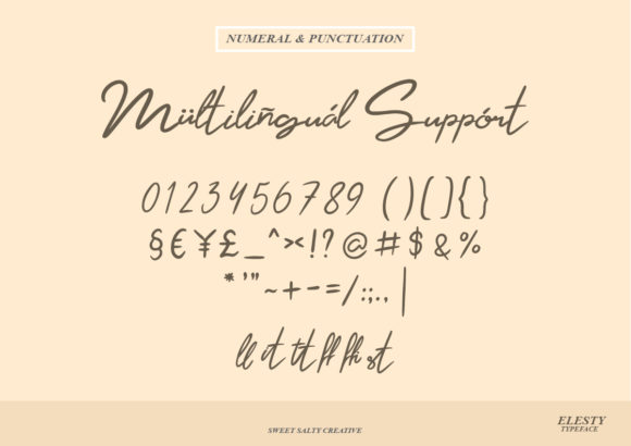 Elesty Font Poster 9