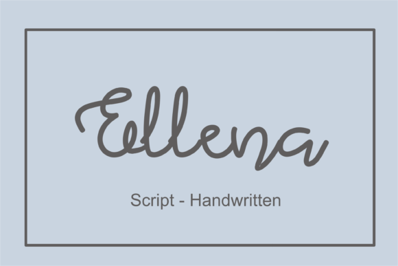 Ellena Font Poster 1