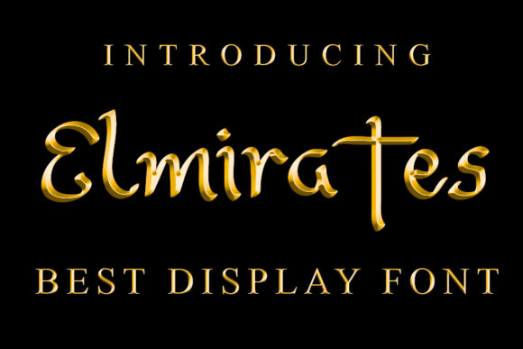 Elmirates Font Poster 1