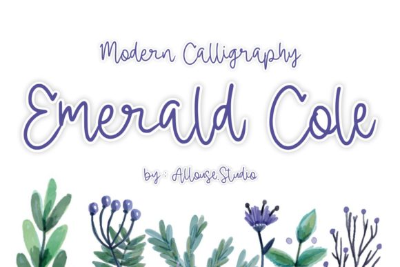 Emerald Cole Font Poster 1