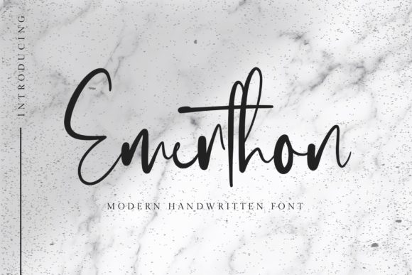 Emerthon Font Poster 1