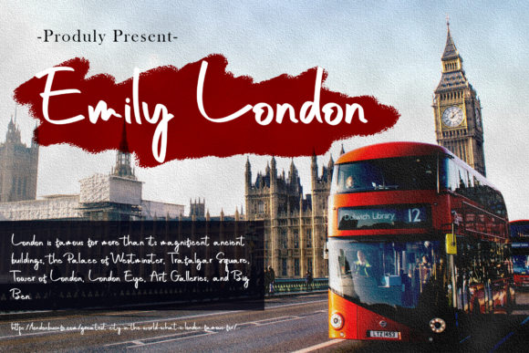 Emily London Font Poster 1