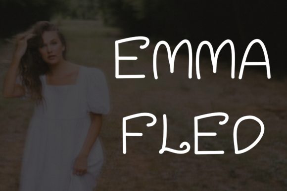Emma Fled Font Poster 1
