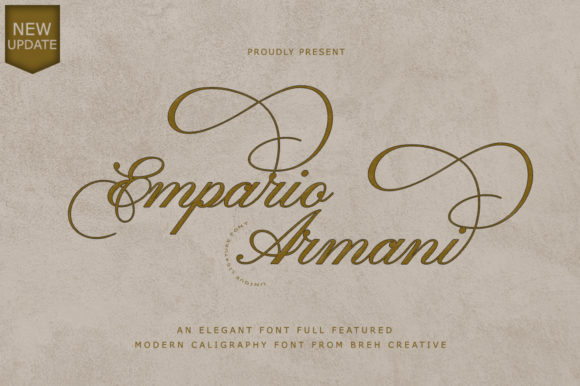 Empario Armani Font Poster 1