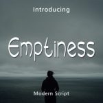 Emptiness Font Poster 1