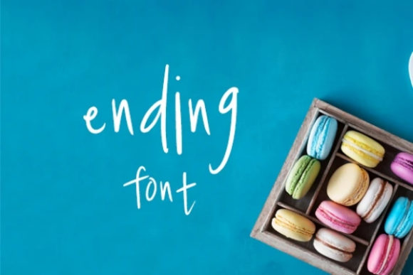 Ending Font Poster 1