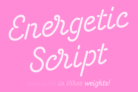 Energetic Script Font Poster 1