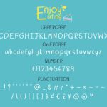 Enjoy Eating Font Poster 3