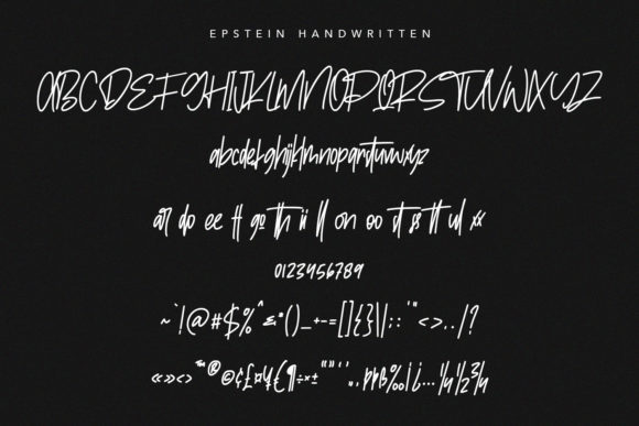 Epstein Font Poster 7