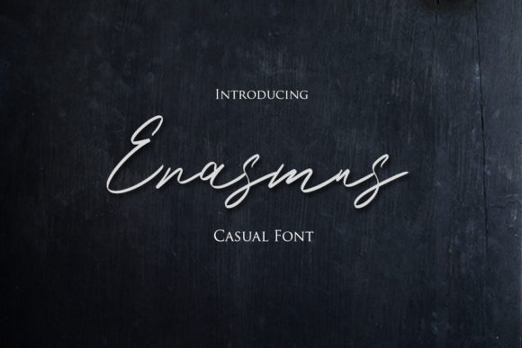 Erasmus Font Poster 1