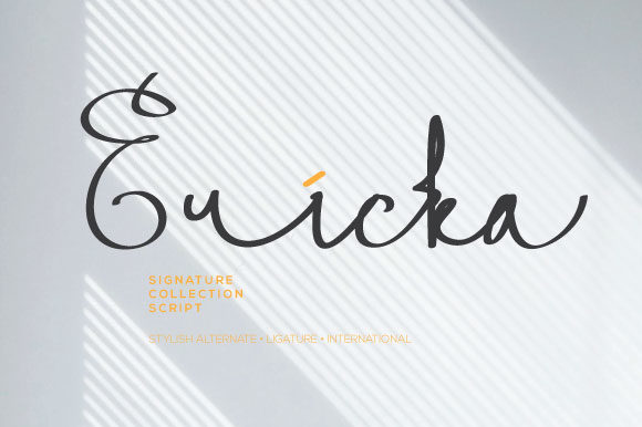 Ericka Font Poster 1