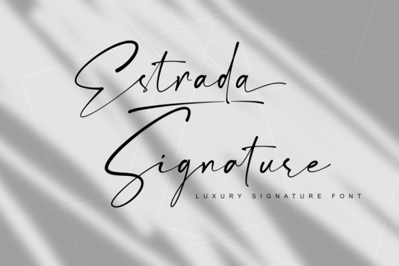 Estrada Signature Font Poster 1