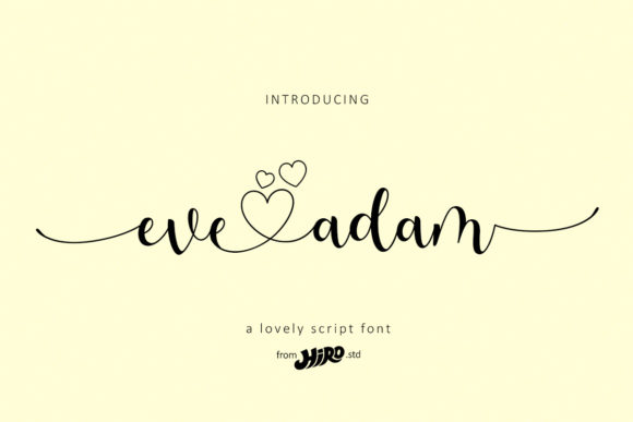 Eve Adam Font Poster 1