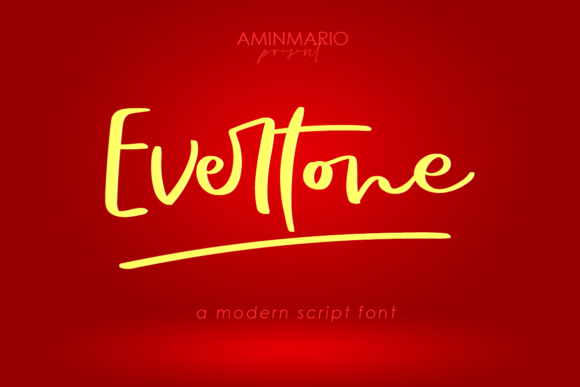 Evertone Font Poster 1