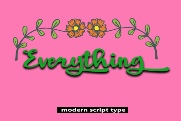 Everything Font Poster 1