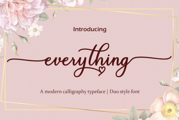 Everything Font Poster 1