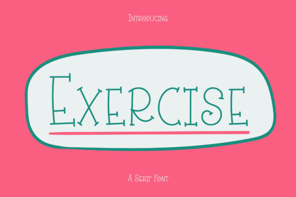 Exercise Font Poster 1