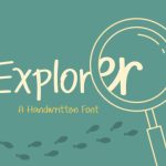 Explorer Font Poster 1