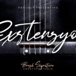 Exstensyon Font Poster 1
