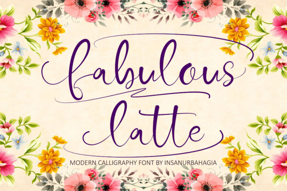 Fabulous Latte Font Poster 1