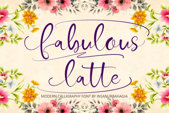 Fabulous Latte Font Fabulous Latte Font Poster 1