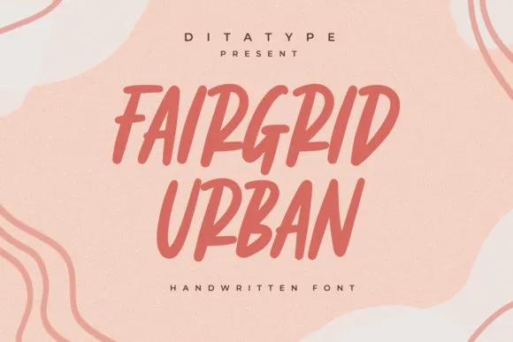 Fairgrid Urban Font Fairgrid Urban Font Poster 1