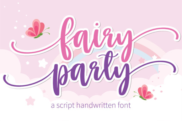 Fairy Party Font Poster 1