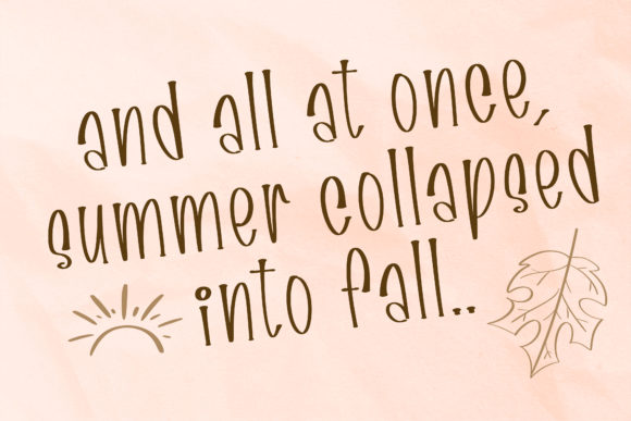 Fall Harvest Font Poster 6