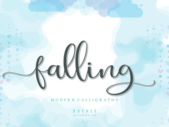 Falling Font Poster 1