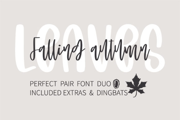 Falling Autumn Leaves Font