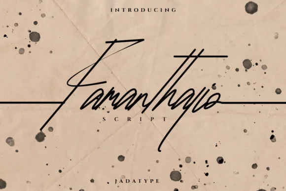 Famanthalio Font Famanthalio Font Poster 1