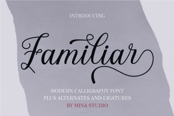 Familiar Font Poster 1