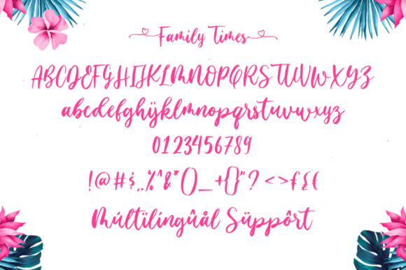 Family Times Font Poster 12