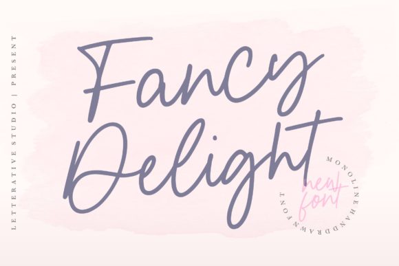 Fancy Delight Font Poster 1