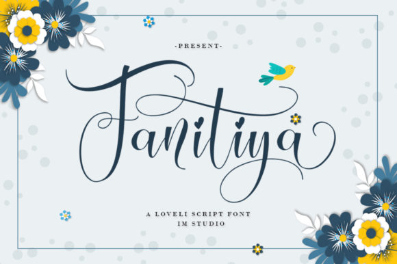 Fanitiya Font Poster 8