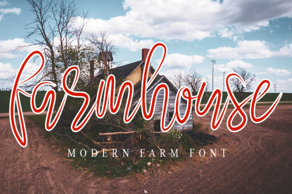 Farmhouse Font Poster 1