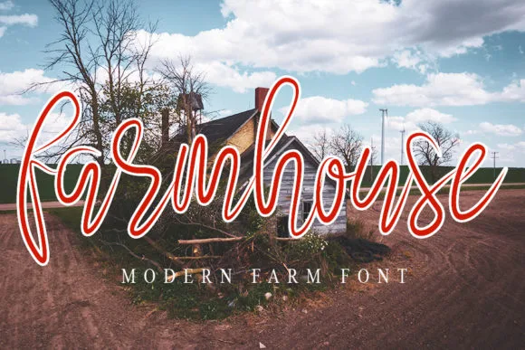 Farmhouse Font Farmhouse Font Poster 1