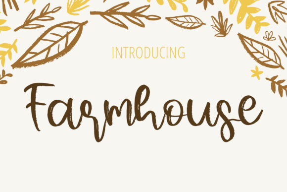 Farmhouse Font Poster 1