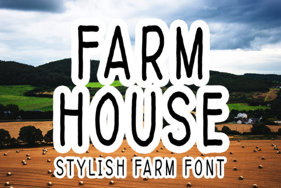 Farmhouse Font Poster 1