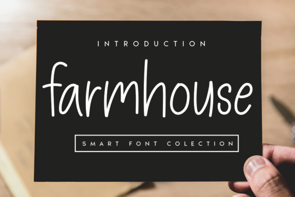 Farmhouse Font Poster 1