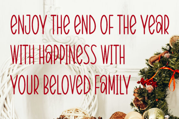 Farmhouse Christmas Font Poster 3
