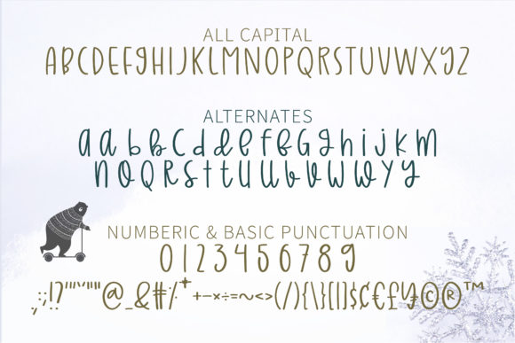Farmhouse Christmas Font Poster 14
