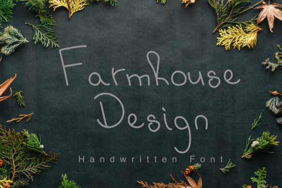 Farmhouse Design Font Poster 1