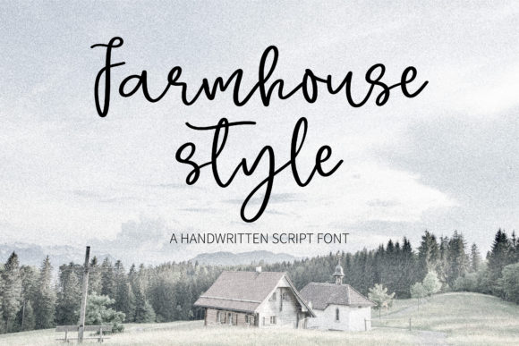 Farmhouse Style Font Poster 1