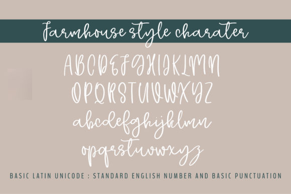 Farmhouse Style Font Poster 10