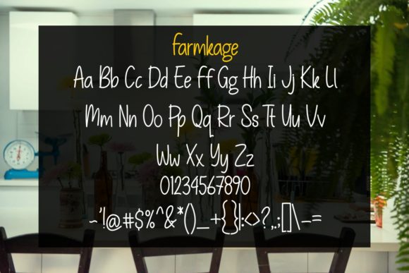 Farmkage Font Poster 3