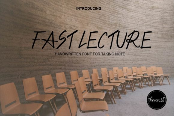 Fast Lecture Font Poster 1