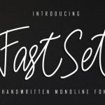 Fast Set Font Poster 1