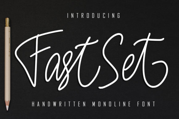 Fast Set Font Poster 1