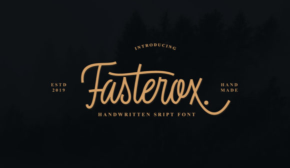 Fasterox Font Poster 1